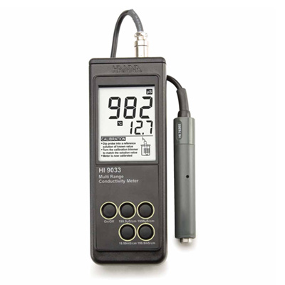 HI9033微電腦溫度補償功能電導率EC測定儀